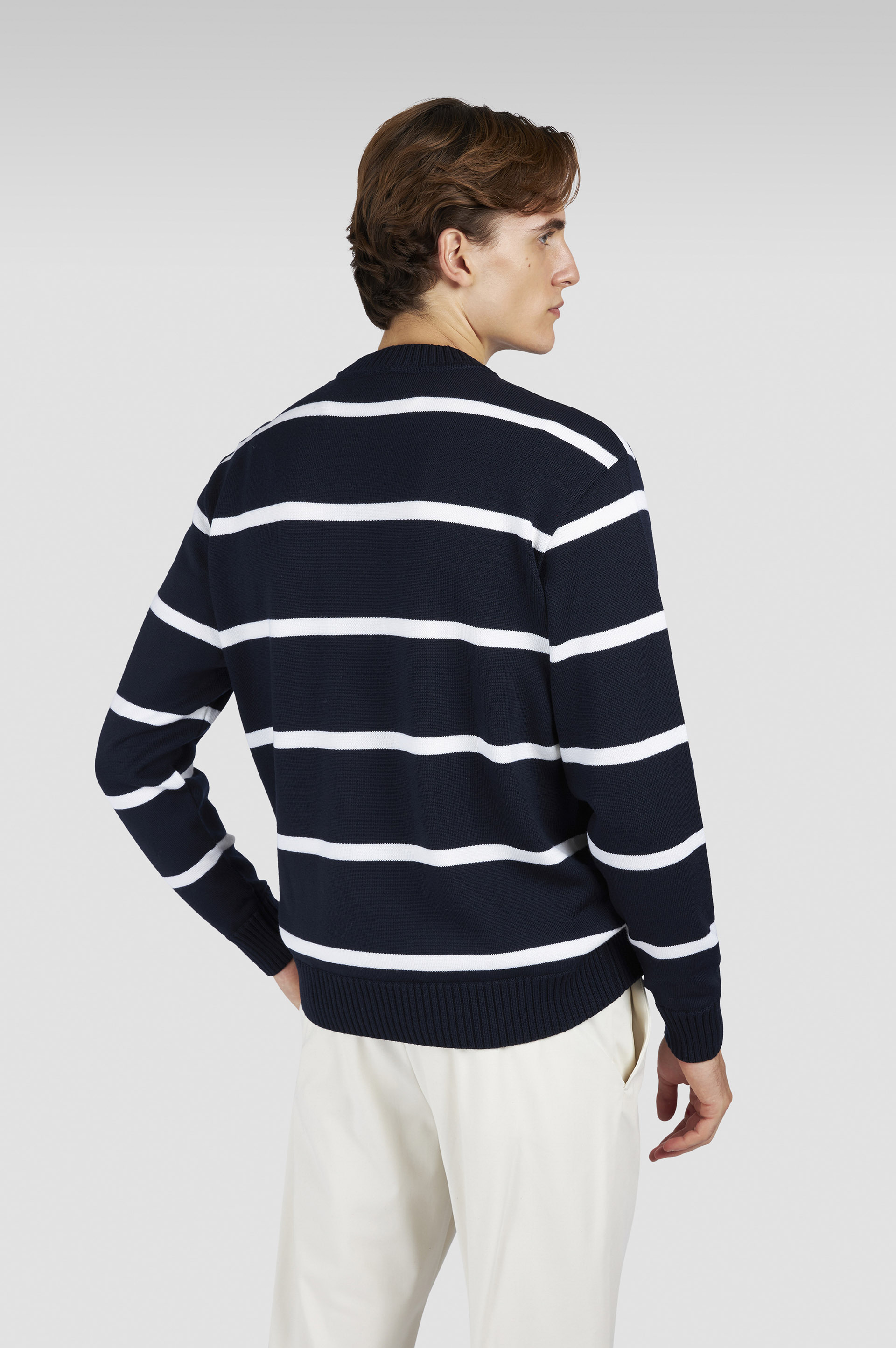 SOFT COOL TOUCH WOOL CREWNECK SWEATER - 3