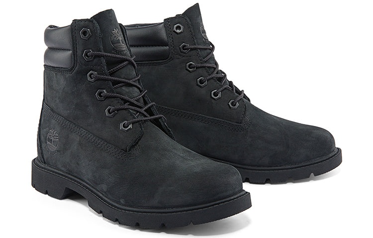 (WMNS) Timberland Linden Woods 6-Inch Double Collar Boots 'Black' A156S001 - 4