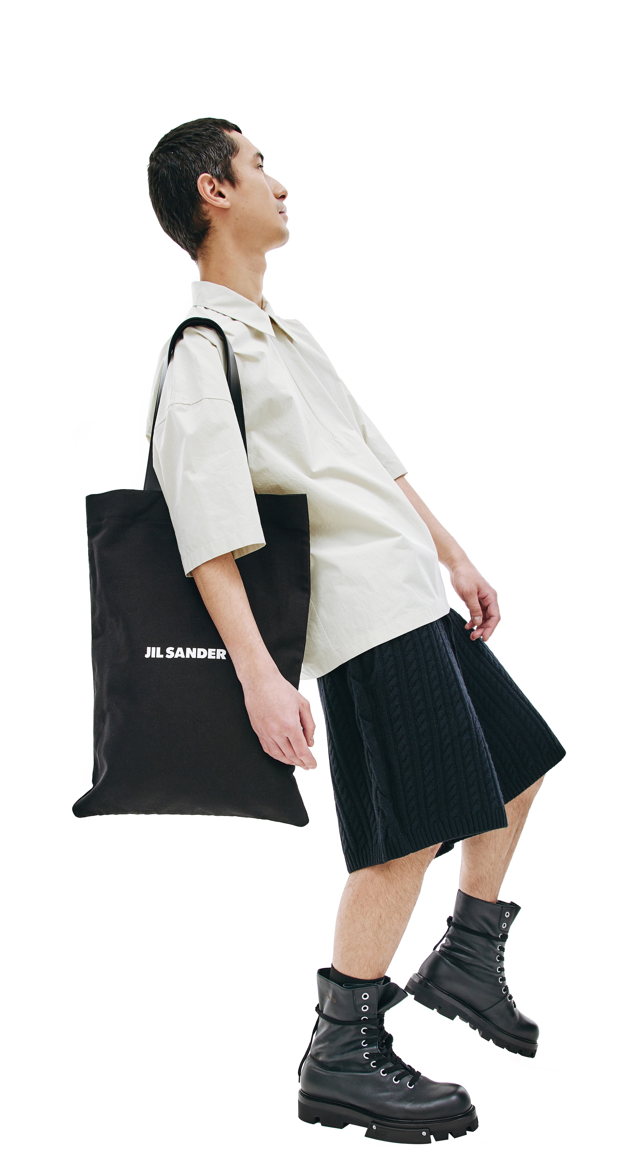 LOGO PRINT SHOPPER BAG - 3