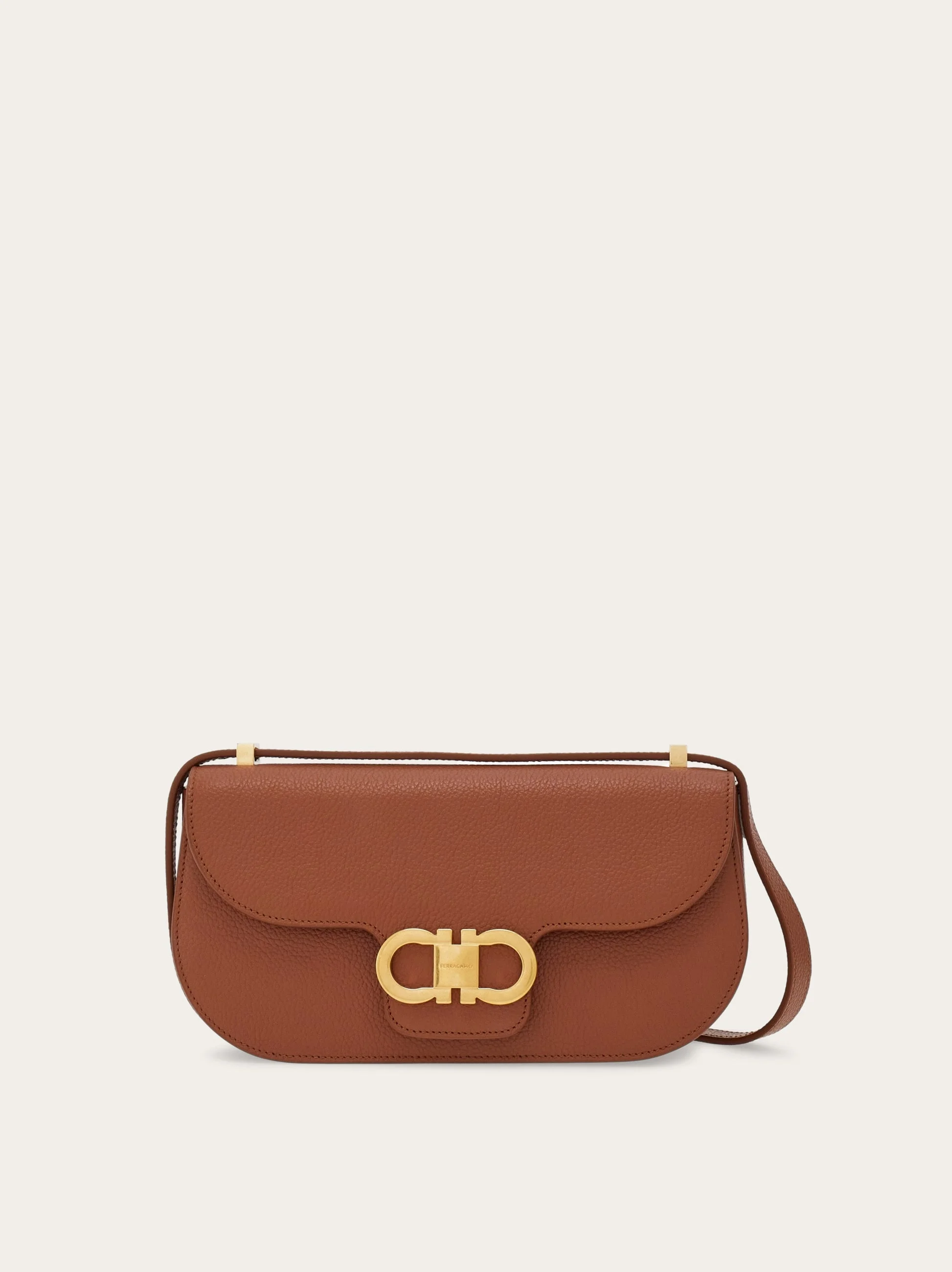 Double Gancini mini crossbody bag - 1