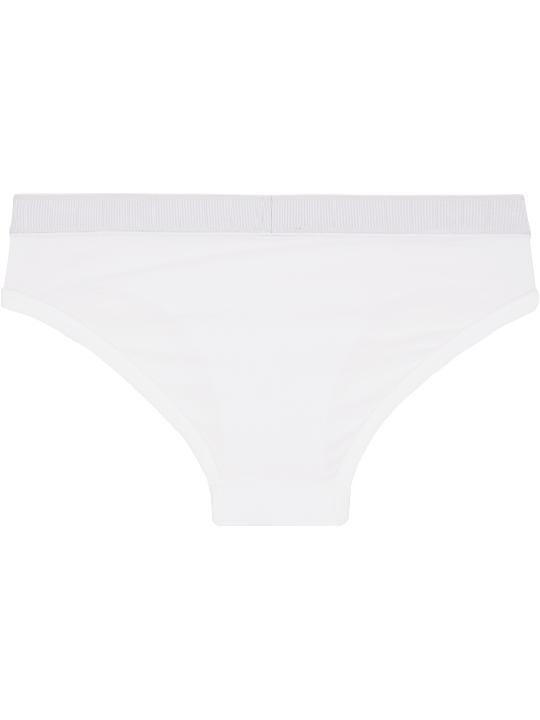 White 90s Vintage Logo Briefs - 2