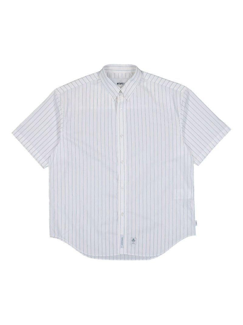 BD 03 pinstripe-pattern short-sleeve shirt 1