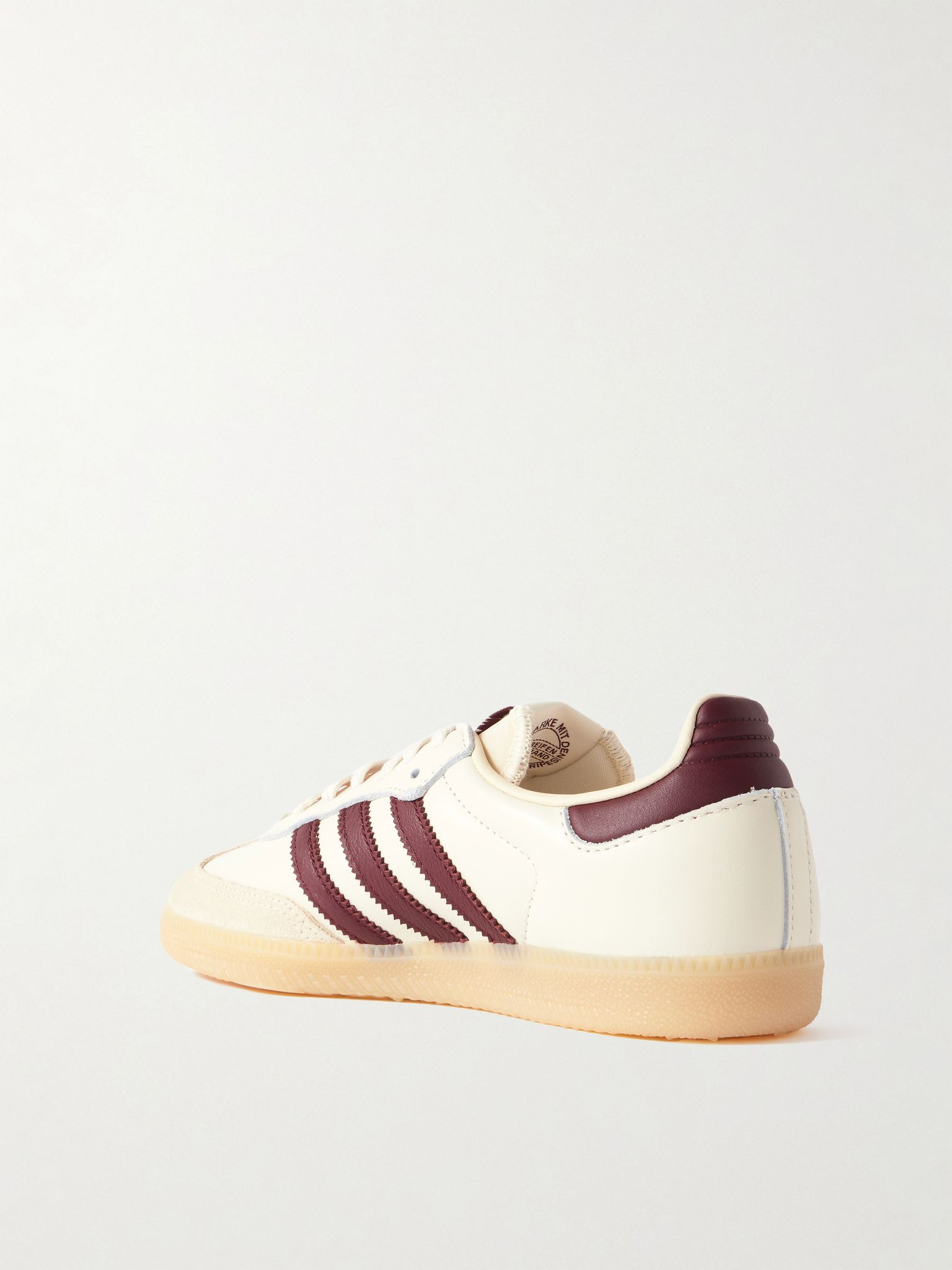 Samba OG leather and suede sneakers Cream - 3