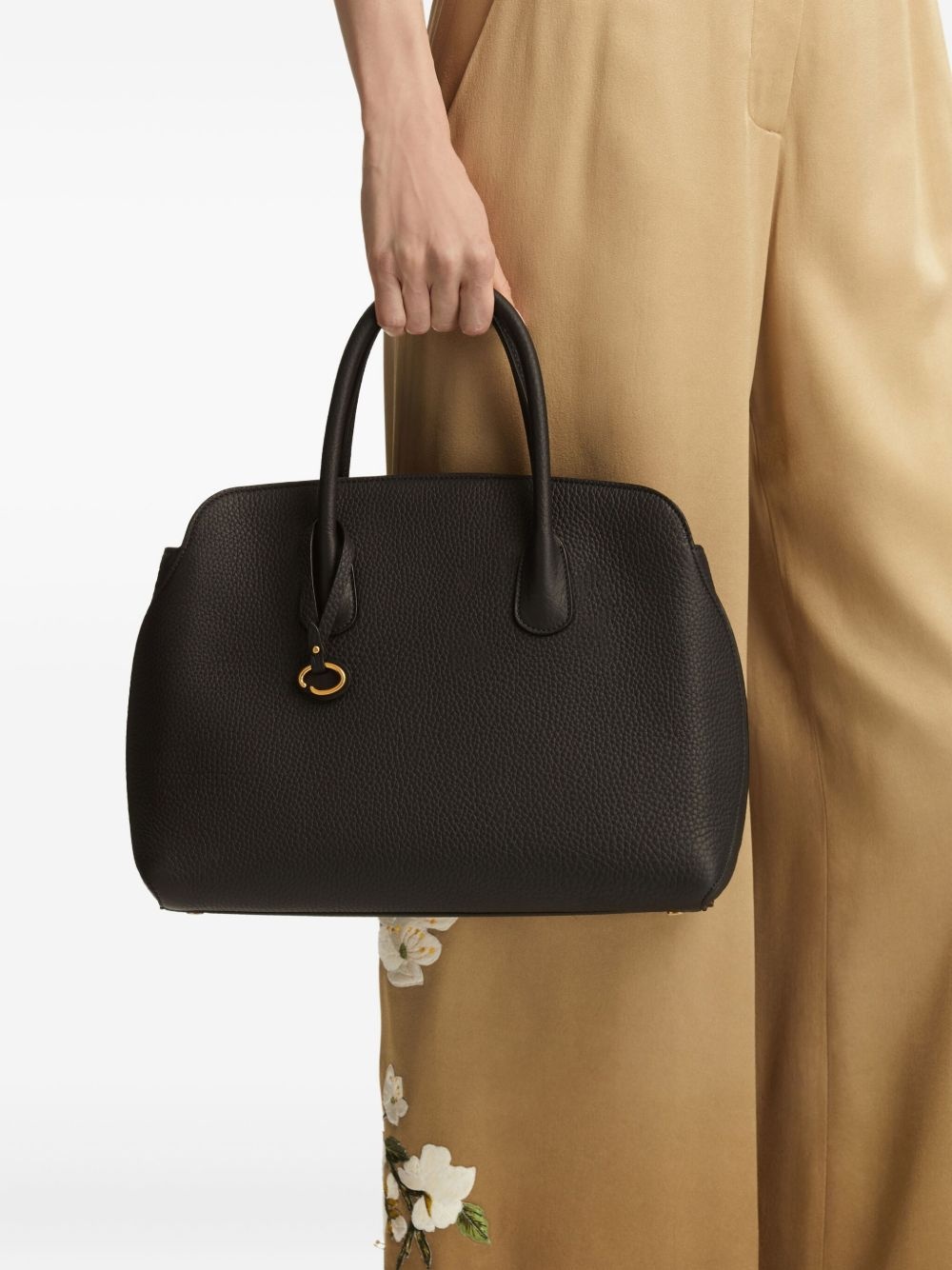 Ivy textured leather tote bag - 2