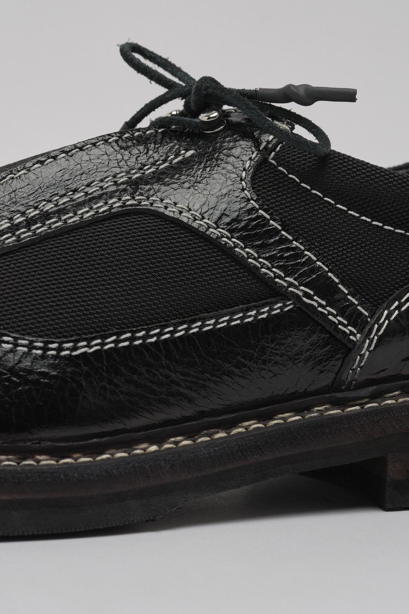 Cyber Derby Black Cracked Patent Leather 5