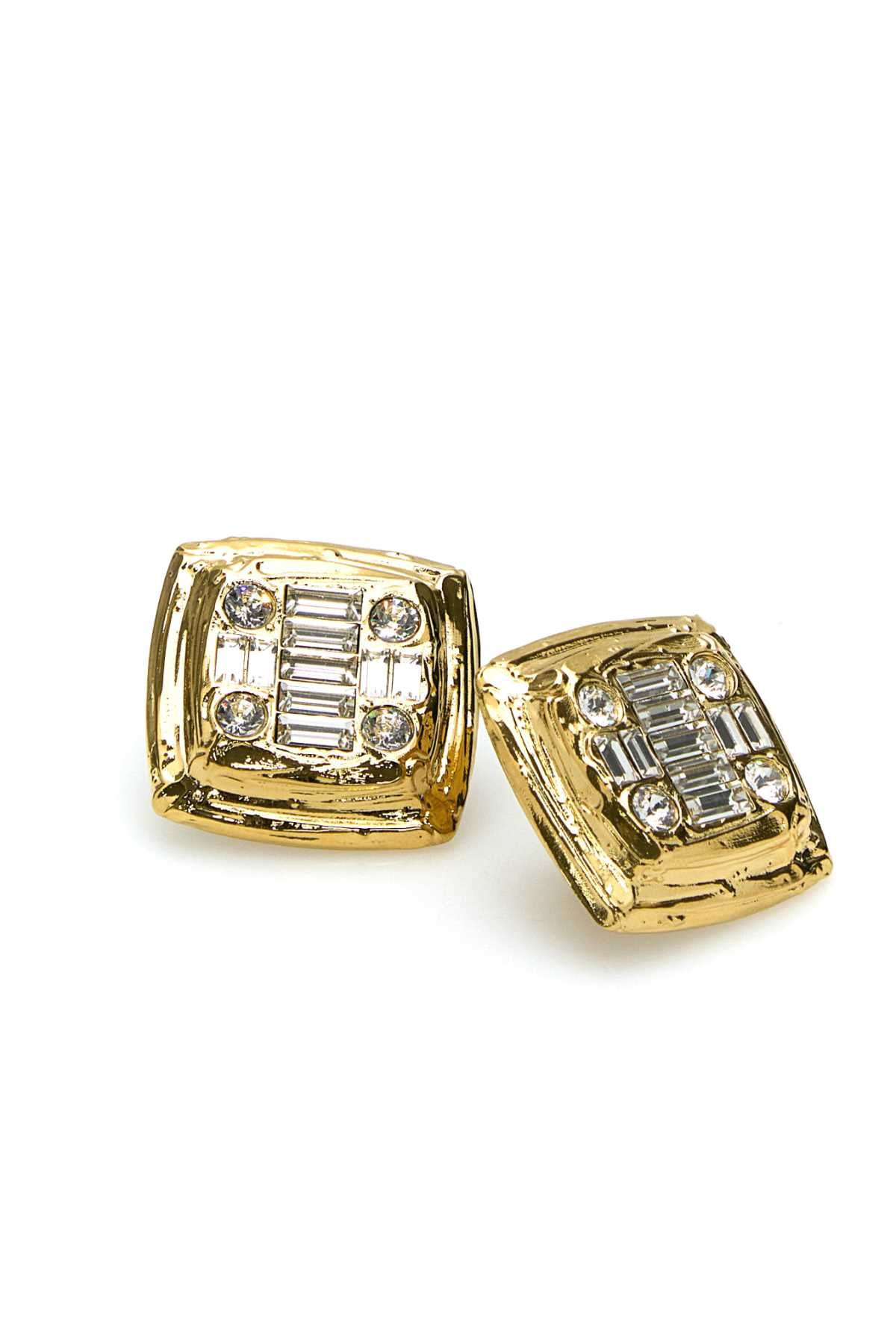 Amina Muaddi Women Embellished Metal Jeanne Earrings - 2
