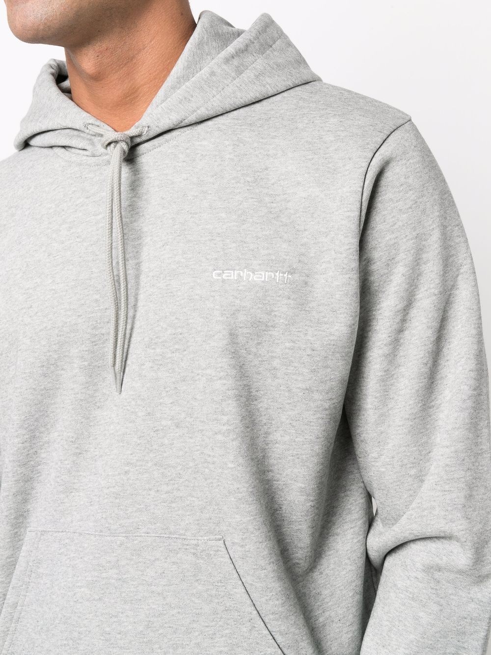 logo-embroidered hoodie - 5