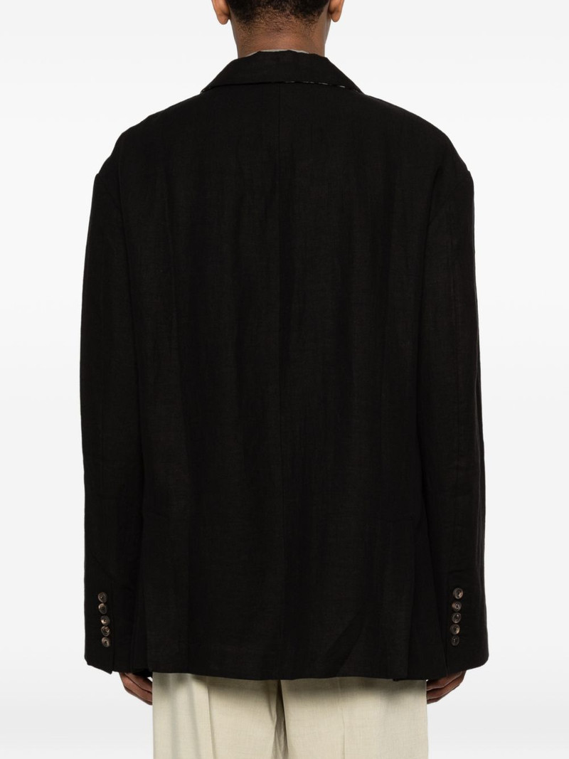 buttoned single-breasted suit jacket 4