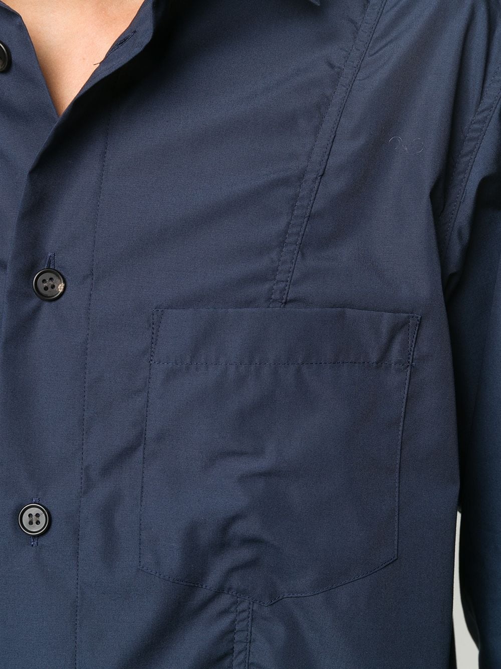 ruched-detail long-sleeved shirt  - 5