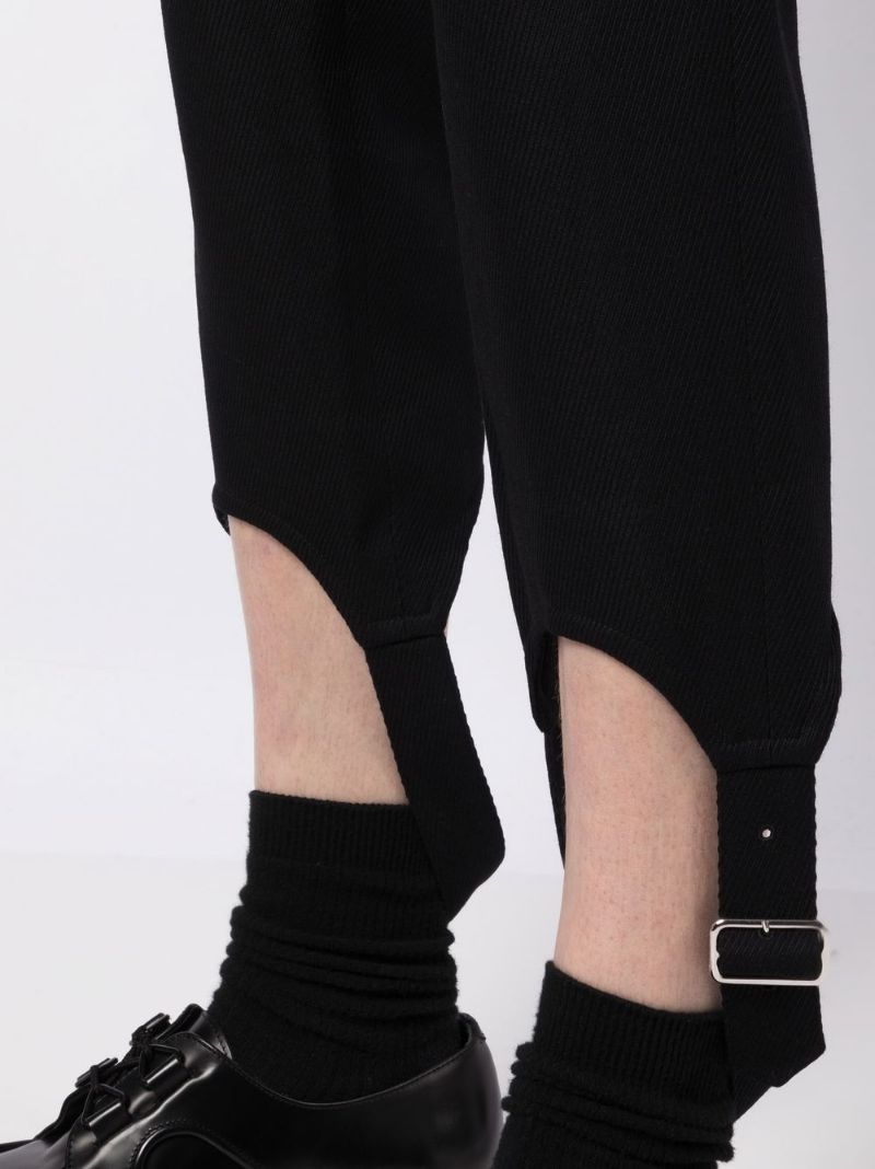 buckle-detail cropped trousers - 5