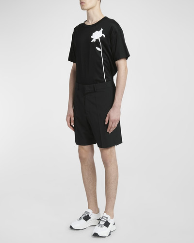 Valentino Men's Dry Tailoring Wool Shorts outlook