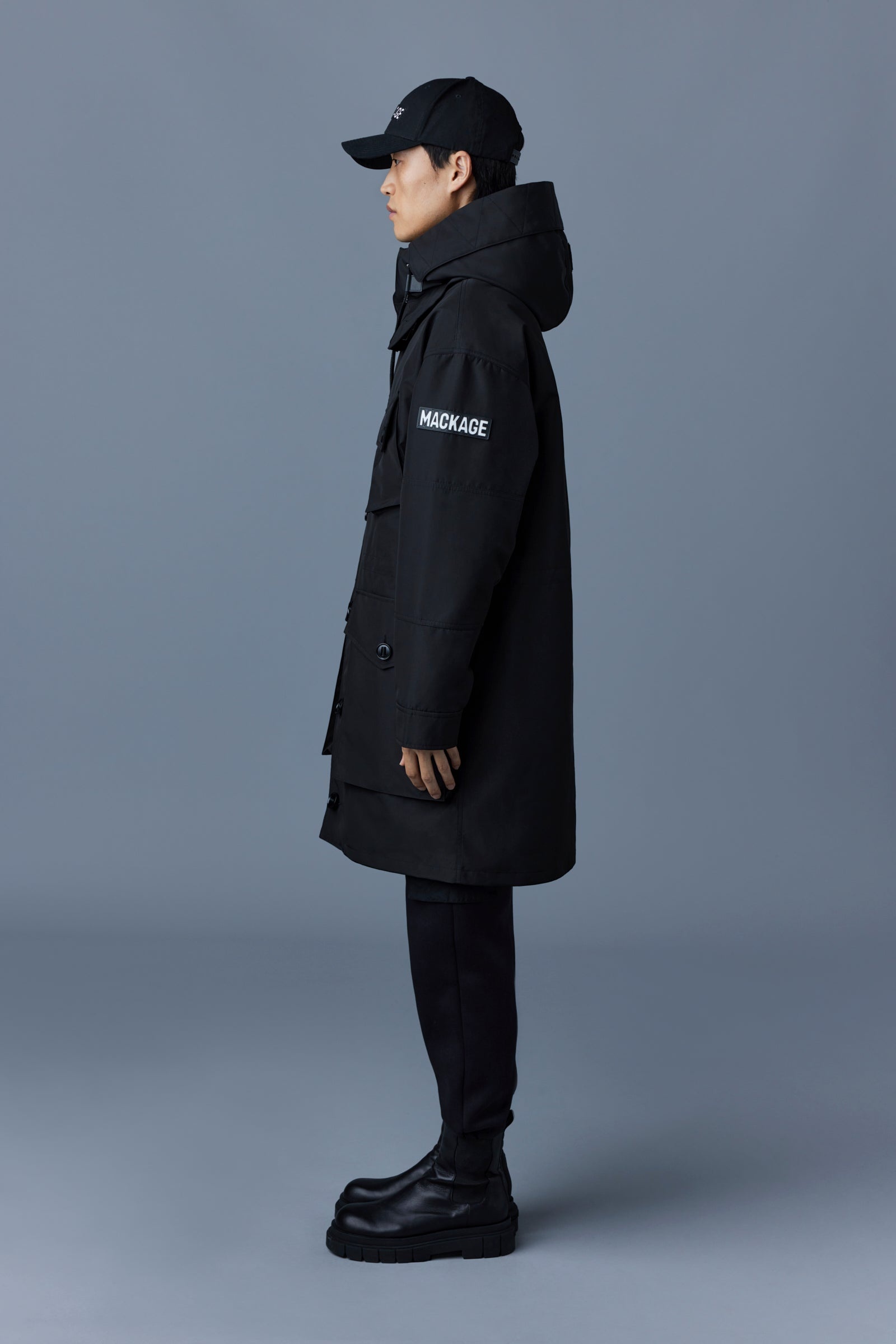 HARLEM Bonded Tech down parka with hood - 3
