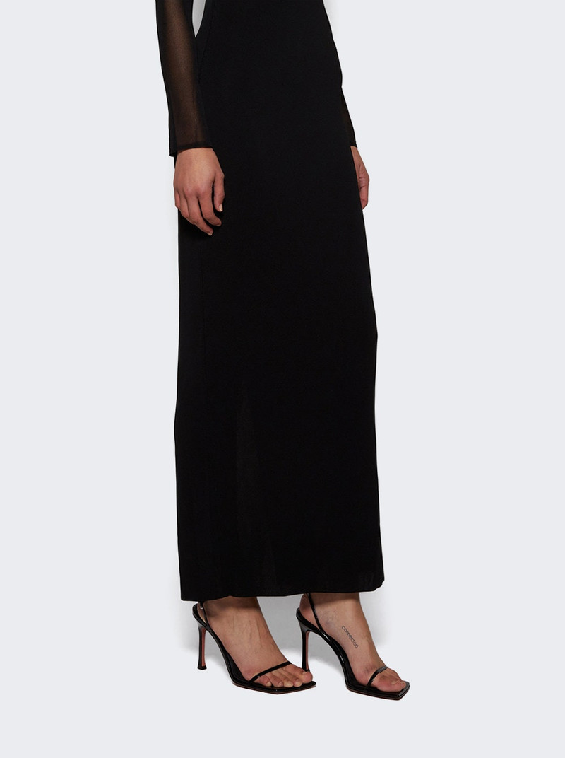 Amina Muaddi Maya Slingback Sandals Patent Black outlook