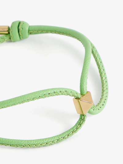Valentino Cord leather and brass bracelet outlook