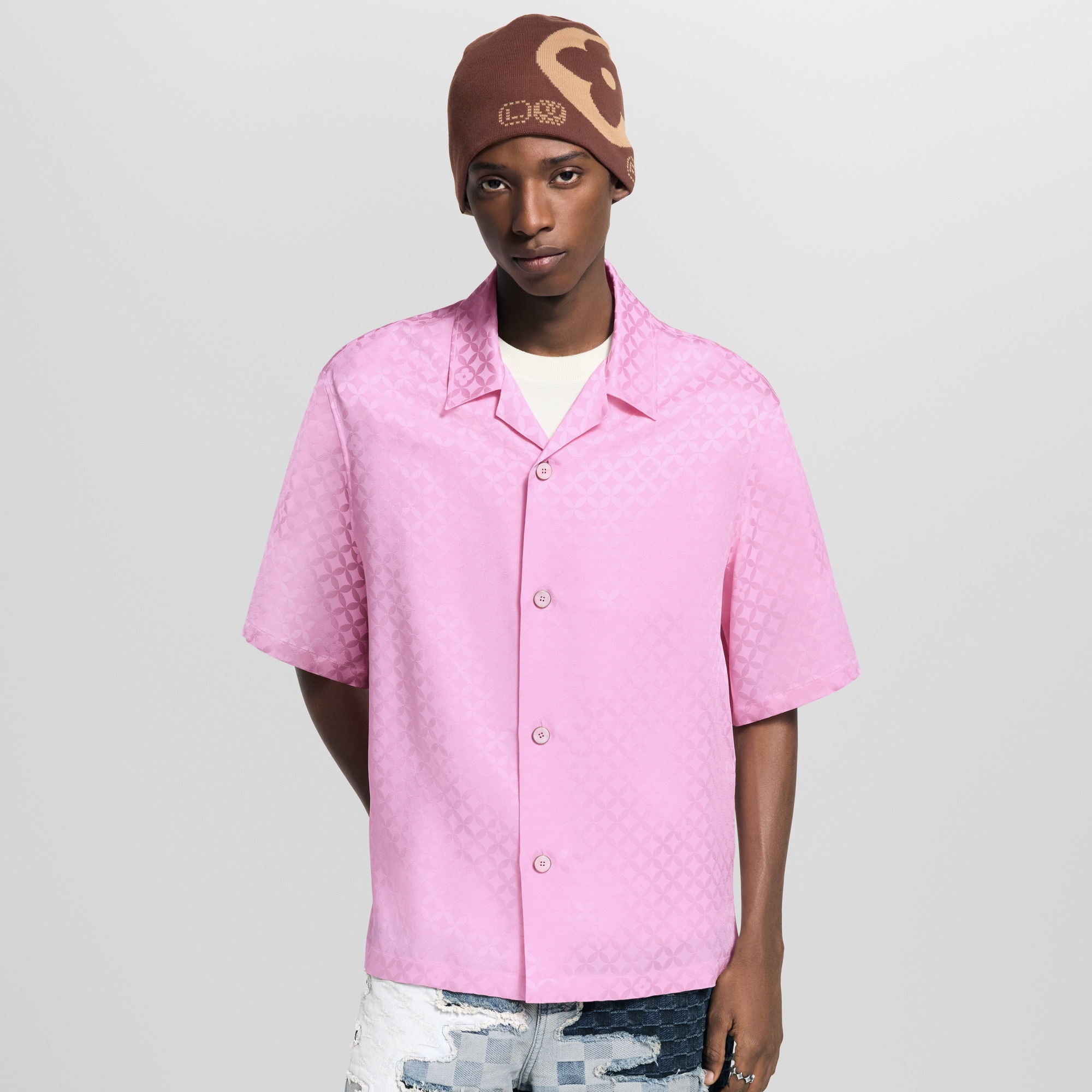 Graphic Jacquard Short-Sleeved Shirt - 2