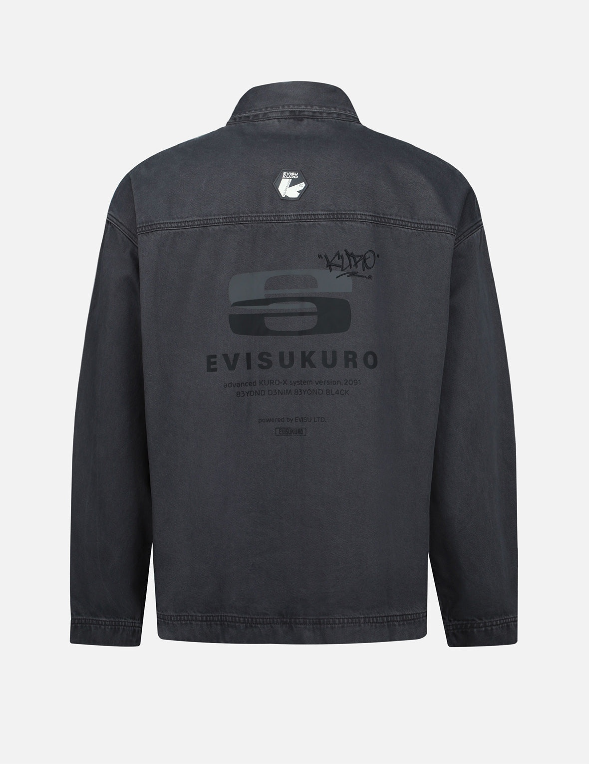Logo Embroidery Garment Washed Shirt Jacket - 2