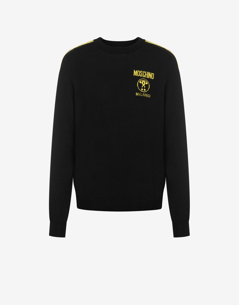 DOUBLE QUESTION MARK WOOL PULLOVER 1