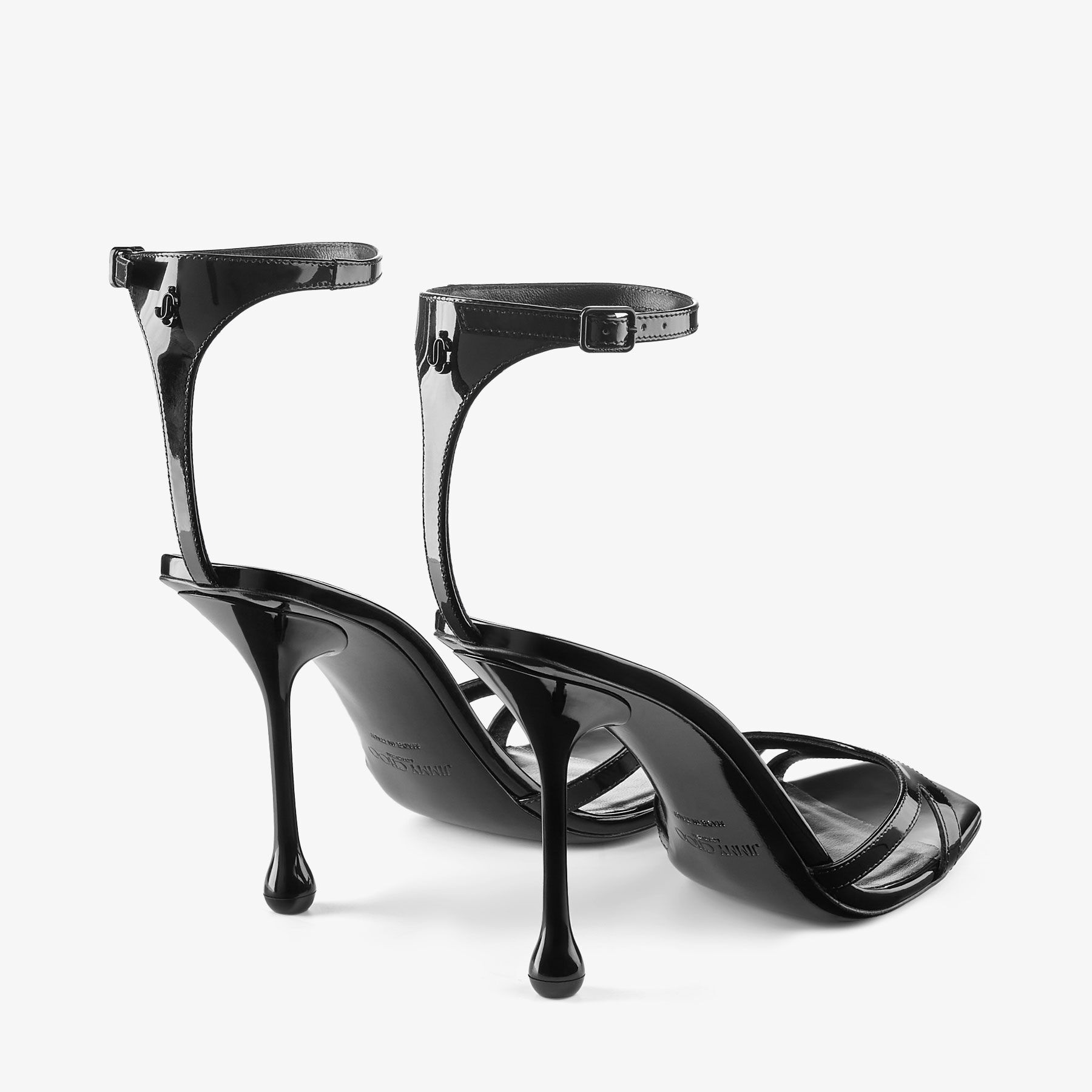 Ixia Sandal 95
Black Patent Leather Sandals - 6