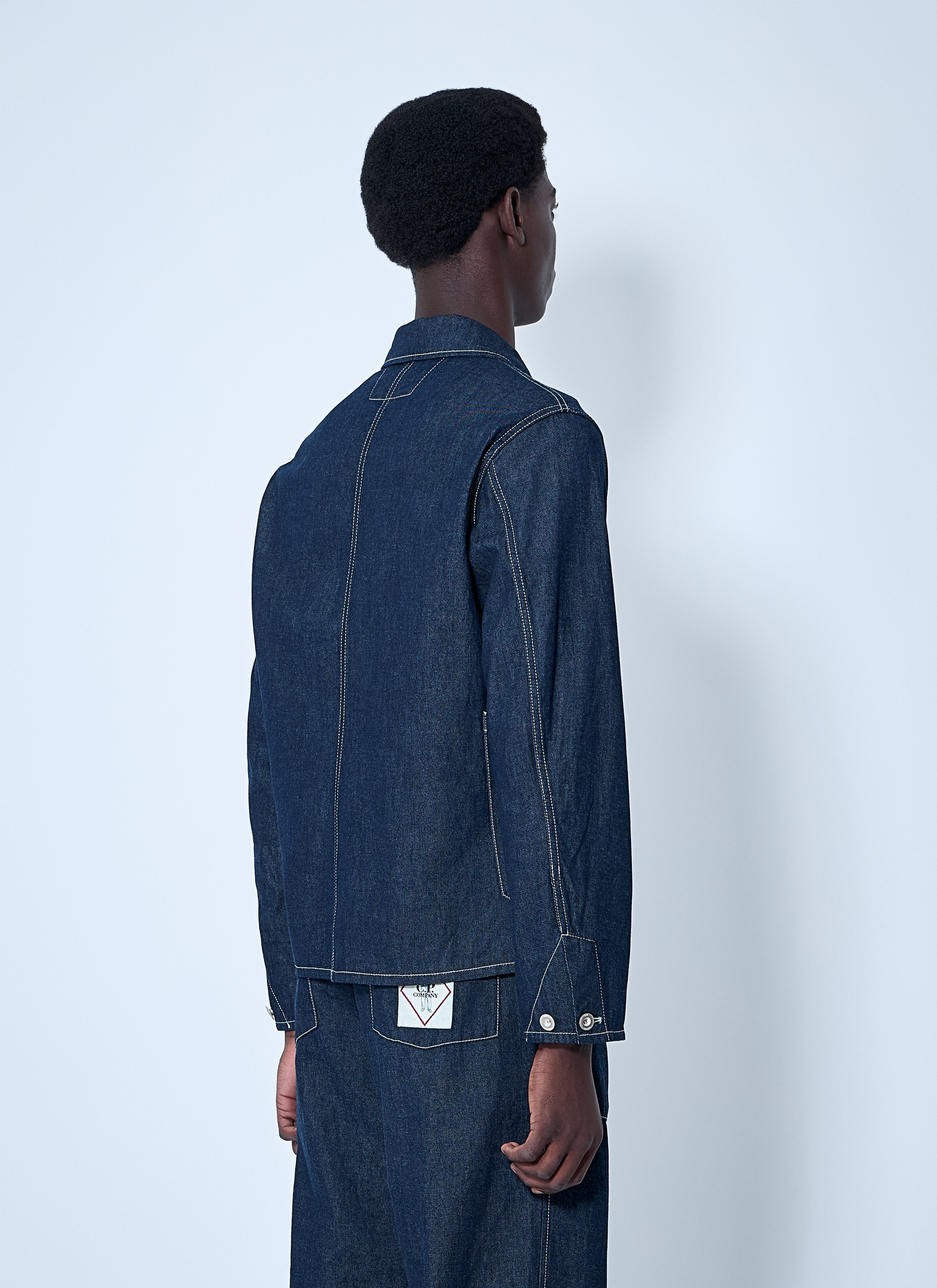 C.P. Company Men 3/1 Denim Chore Jacket - 4
