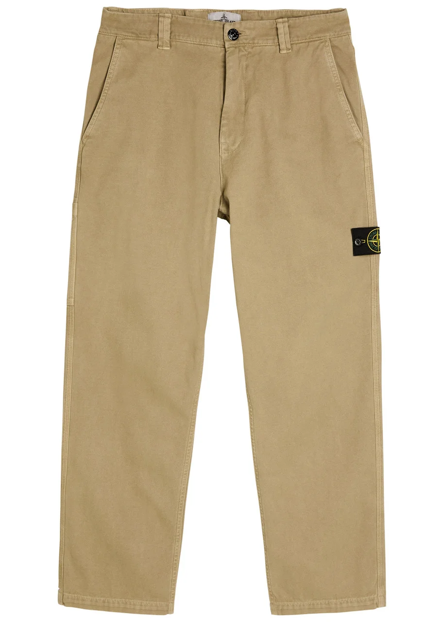Stone Island Straight-leg Canvas Trousers - 1