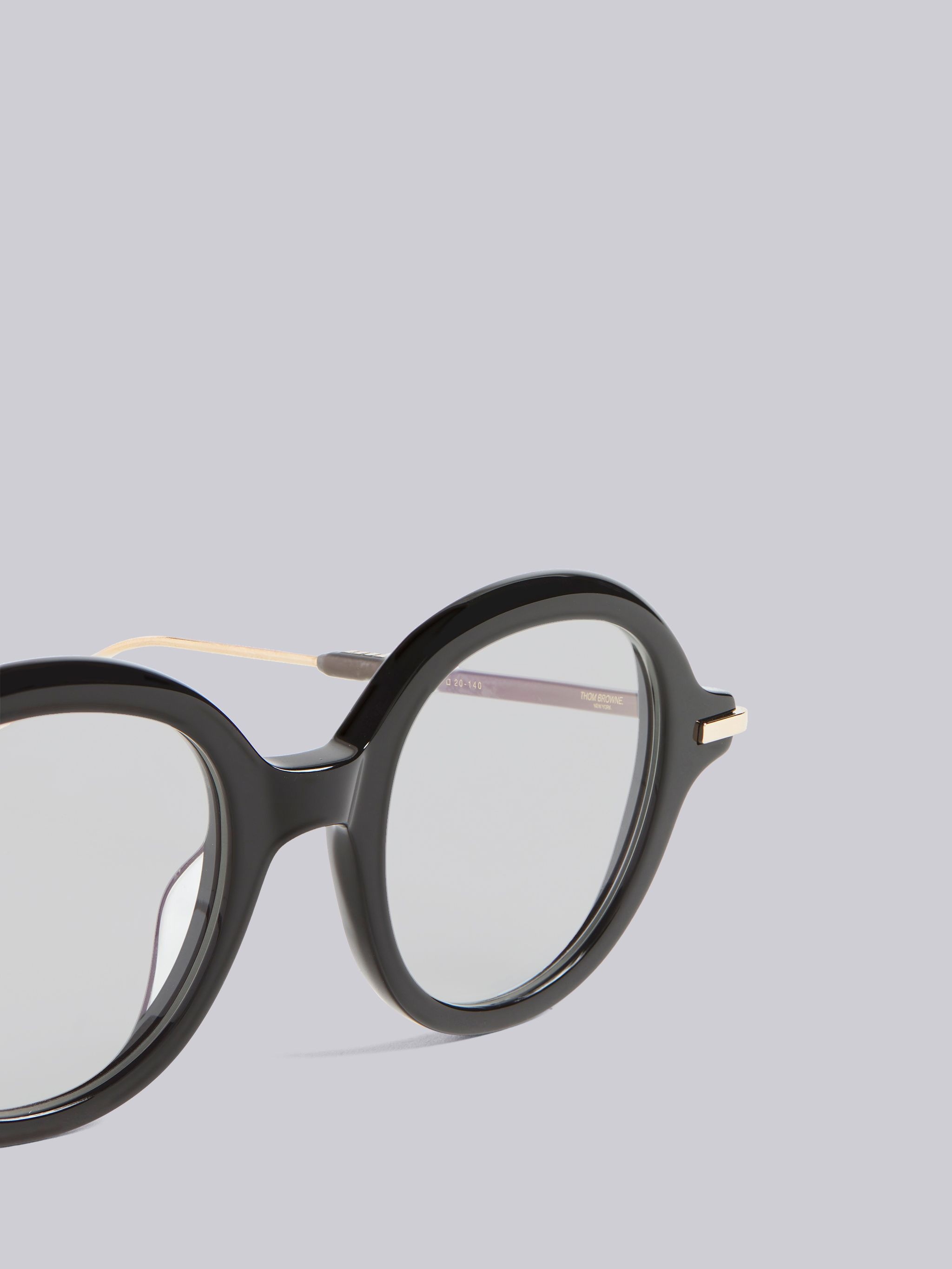 TB000 - Black Iron Round Glasses - 2