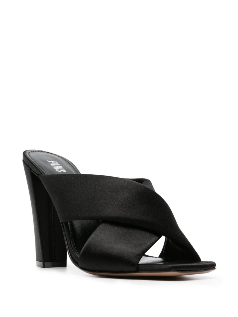 PARIS TEXAS Dafne 110mm satin mules outlook