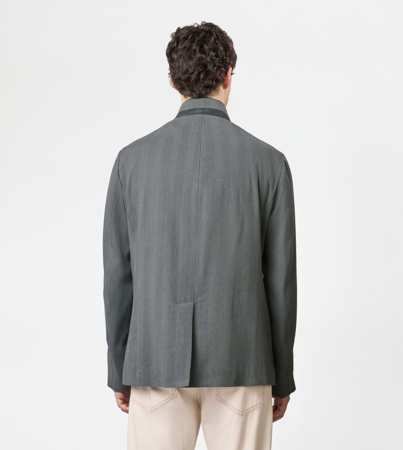 CASTELLO JACKET IN LINEN AND SILK - GREY 3