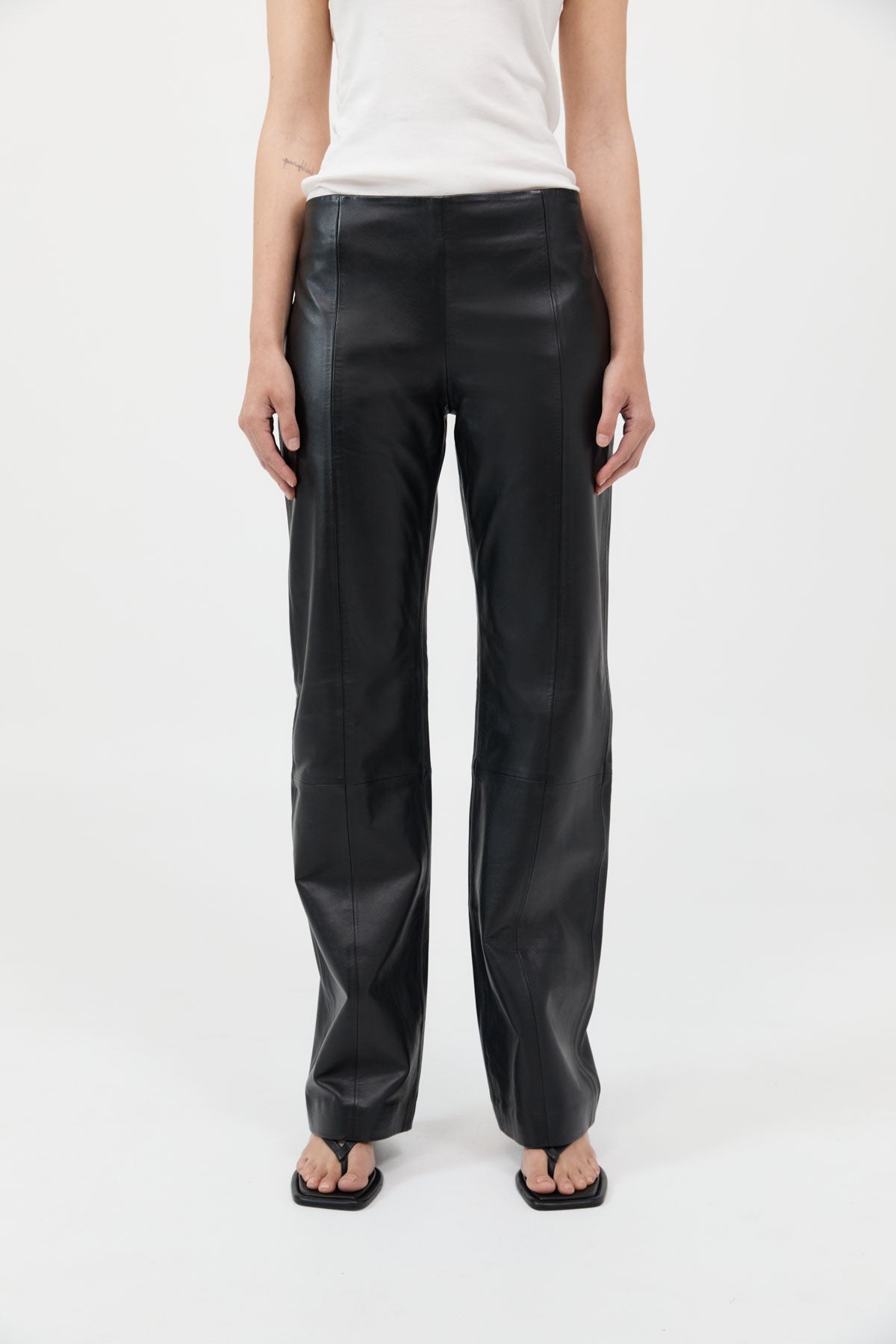 Leather Pants - Black - 3