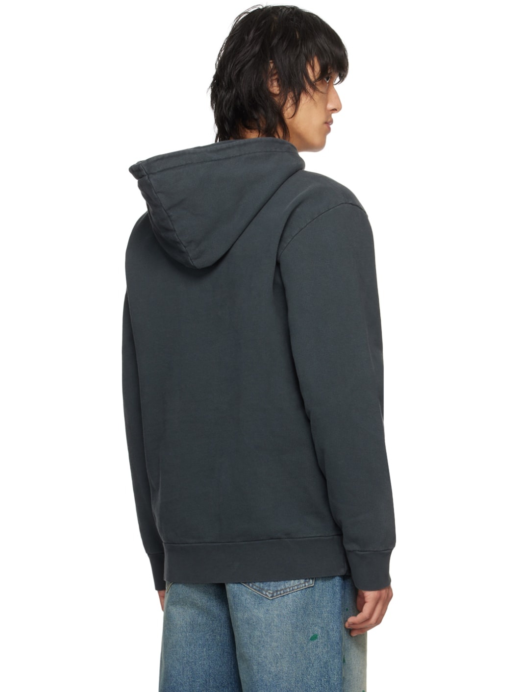 Gray City Washed Hoodie - 3