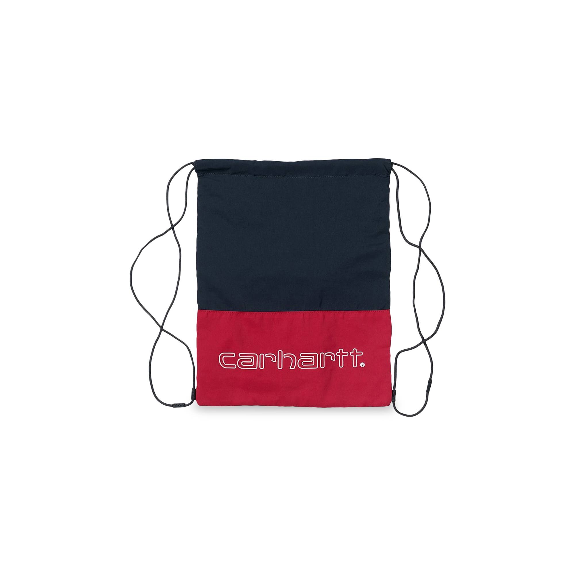 Carhartt WIP Terrace Drawstring Bag 'Cardinal/Dark Navy/White' - 1