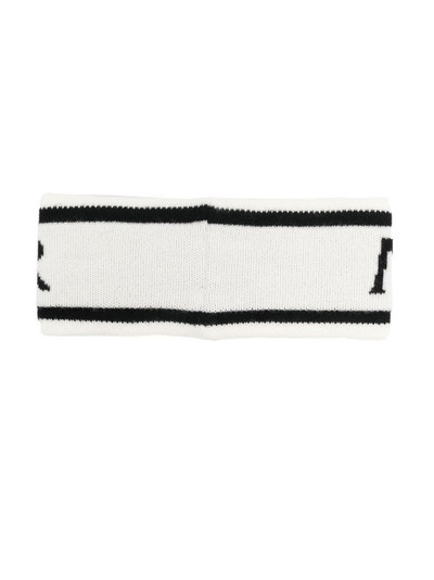 Moncler logo intarsia-knit headband outlook