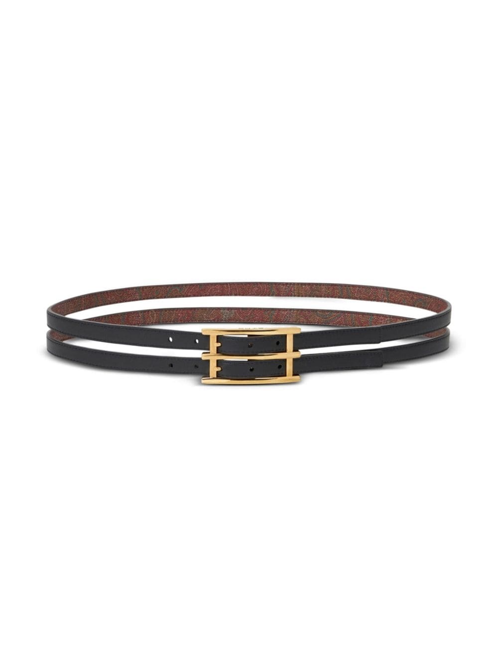 reversible leather belt - 4