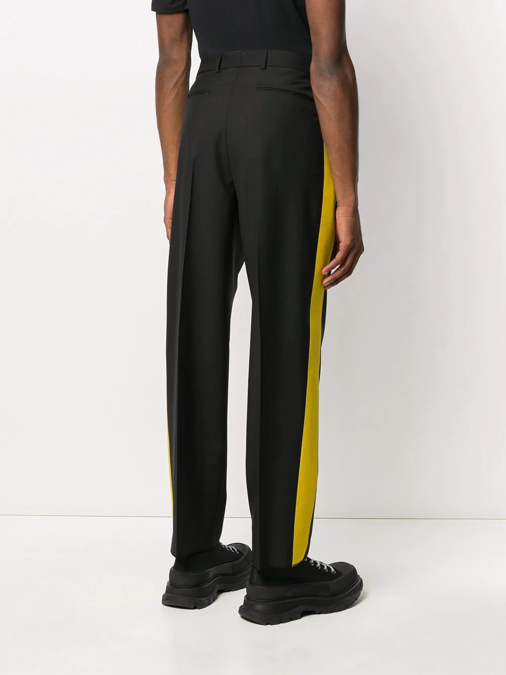 side stripe tailored trousers - 4