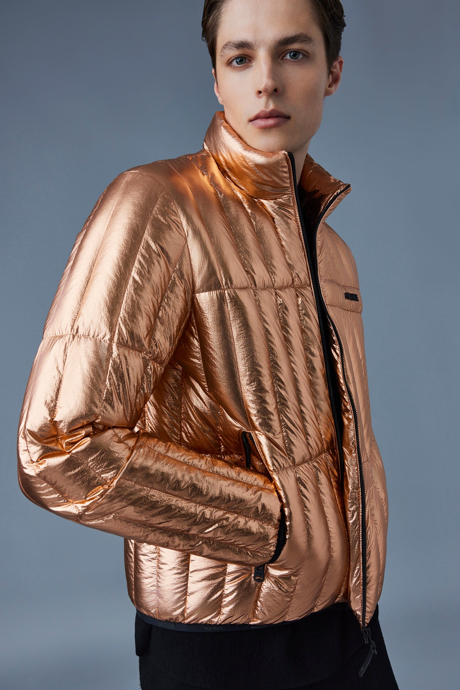 PHILIP-M Metallic Laminate Light Down Jacket - 5