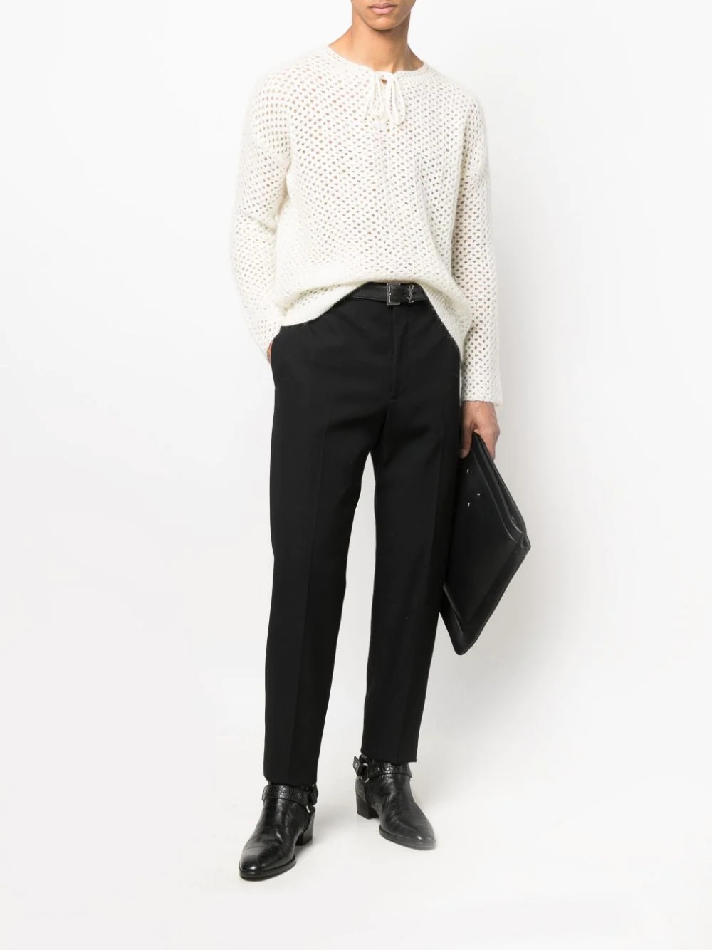 knitted long-sleeve jumper - 2