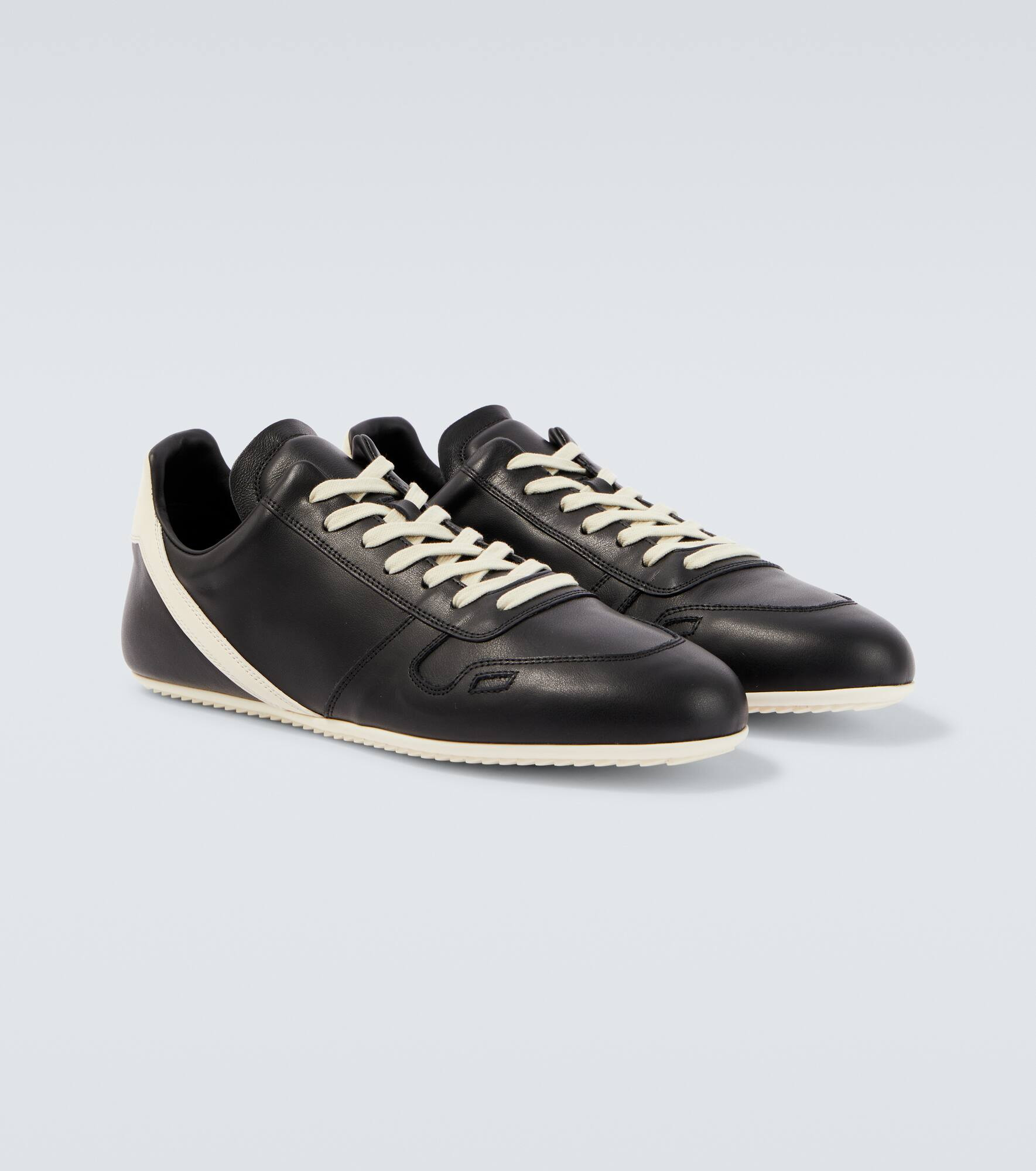 Minimal leather sneakers - 5