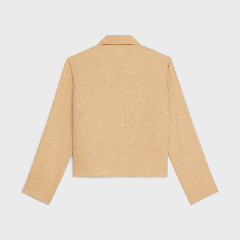 CELINE SHIRT COLLAR BLOUSE IN SHINY MATTE SILK outlook
