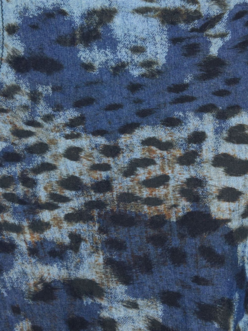 jaguar-print jeans - 7
