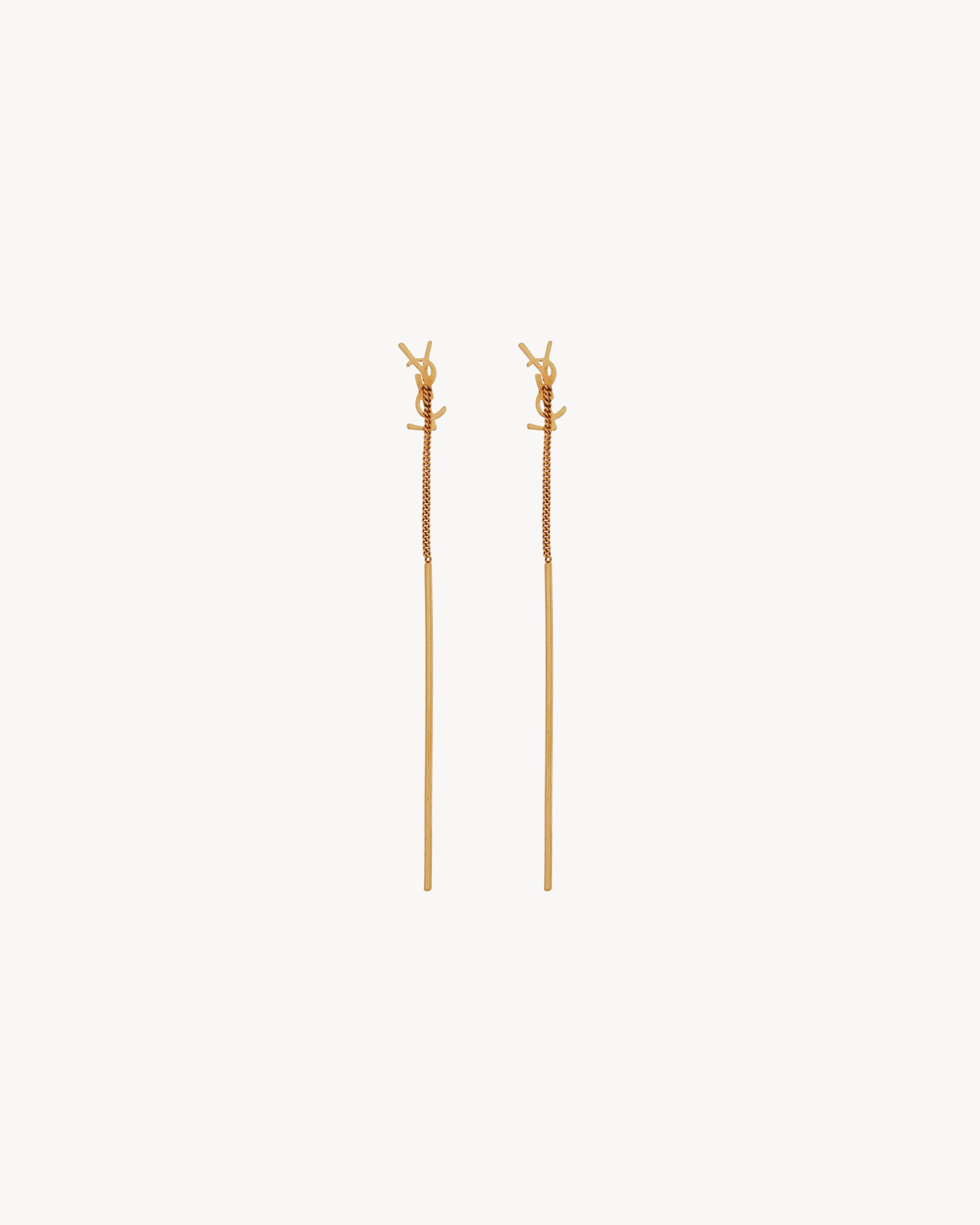 CASSANDRE THREADER EARRINGS IN METAL - 2