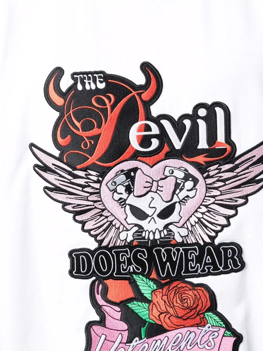 devil slogan T-shirt - 6