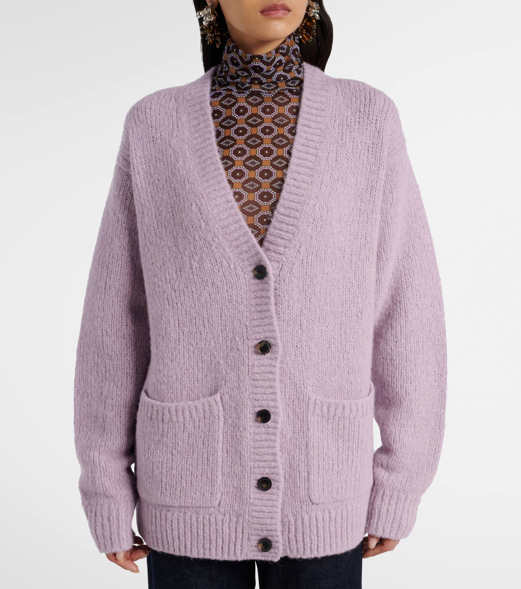 Alpaca and wool-blend cardigan - 6