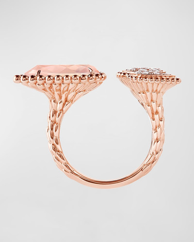 Boucheron 18k Pink Gold 3 Motif Serpent Boheme Ring with Diamonds, Size 54 outlook