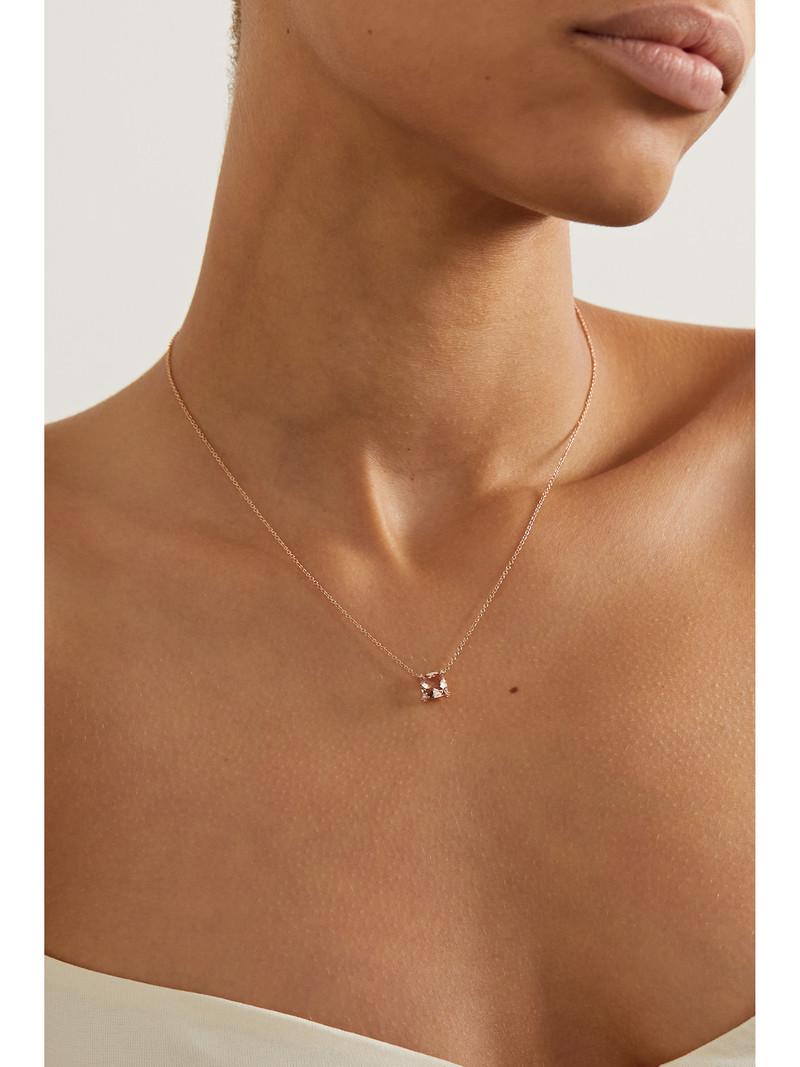 DAVID YURMAN Chatelaine 18-karat Rose Gold, Morganite And Diamond Necklace outlook