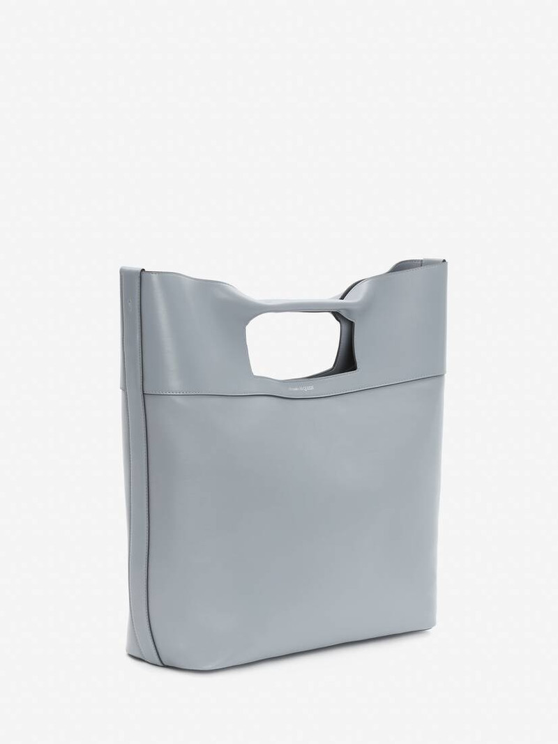 Alexander McQueen Men's The Square Bow Small in Dove Grey outlook