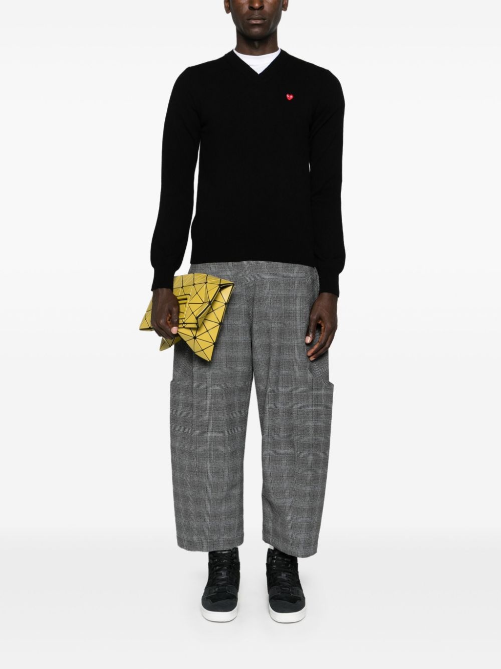 logo-patch wool jumper - 2