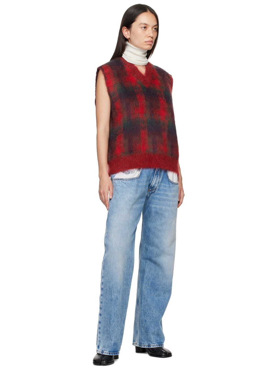 Off-White Merino Wool Neck Warmer - 3