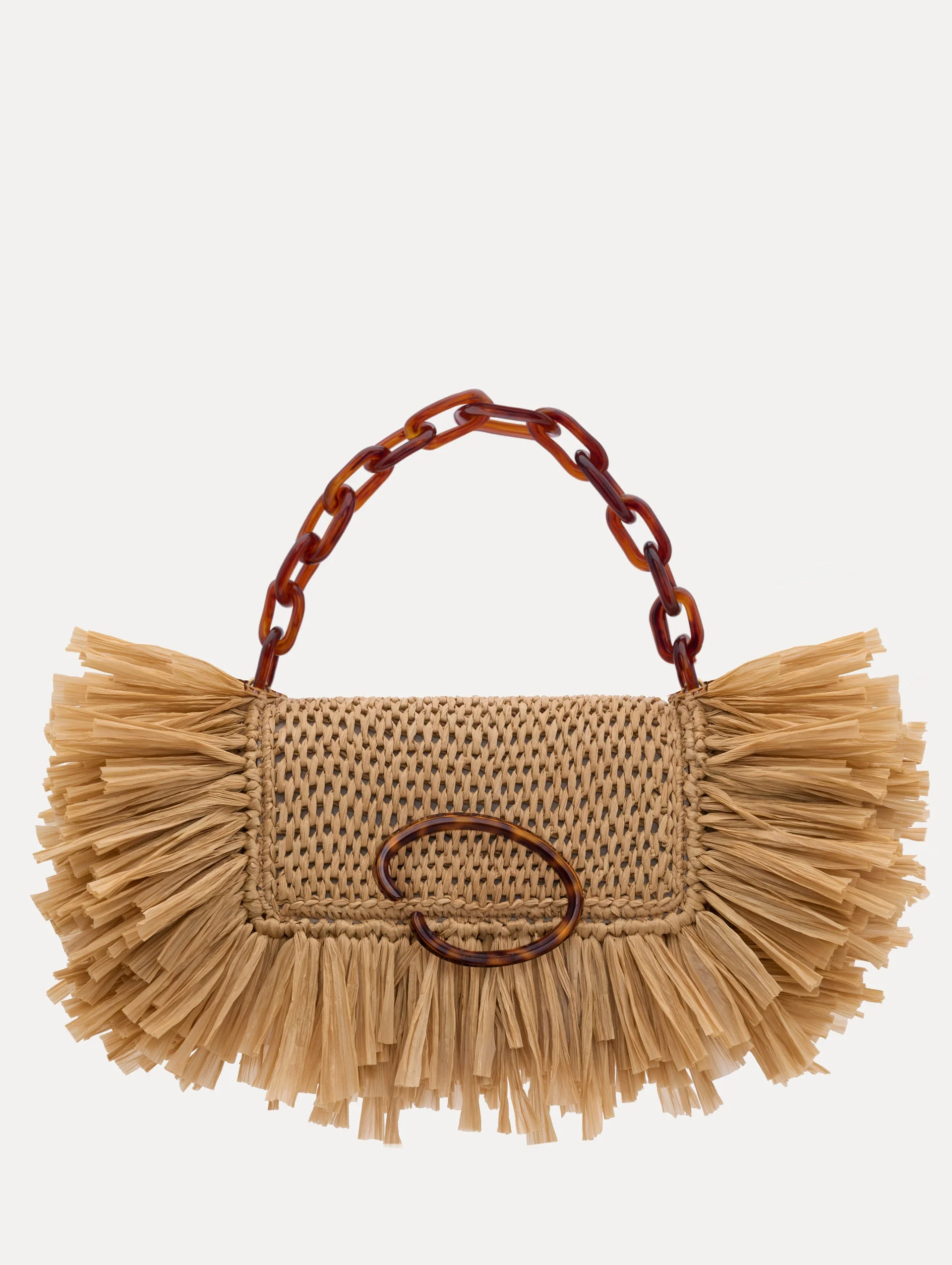 RAFFIA FRINGE O POCHETTE - 1