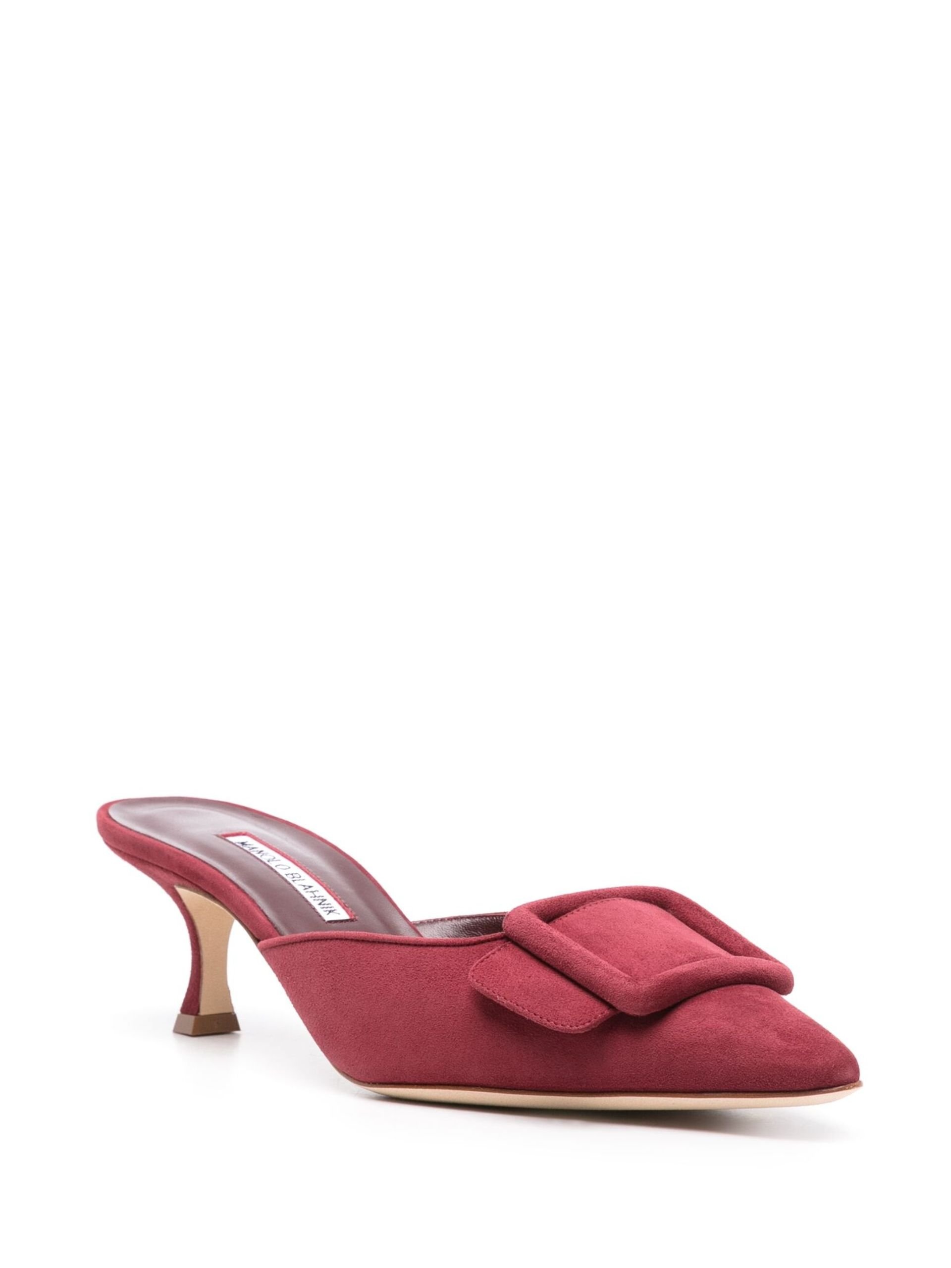 Red Maysale 50mm Mules - 2