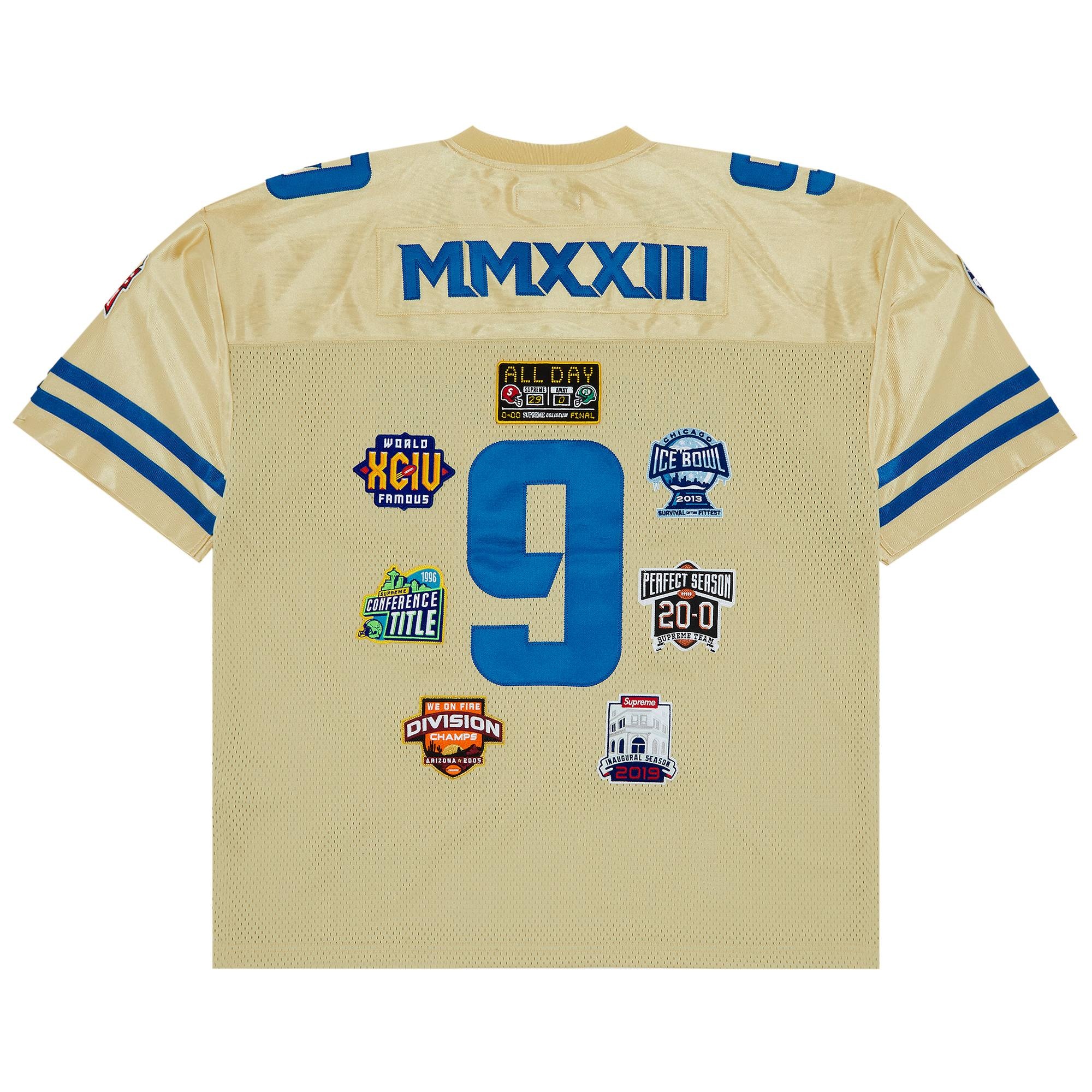 Supreme Championships Embroidered Football Jersey 'Gold' - 2