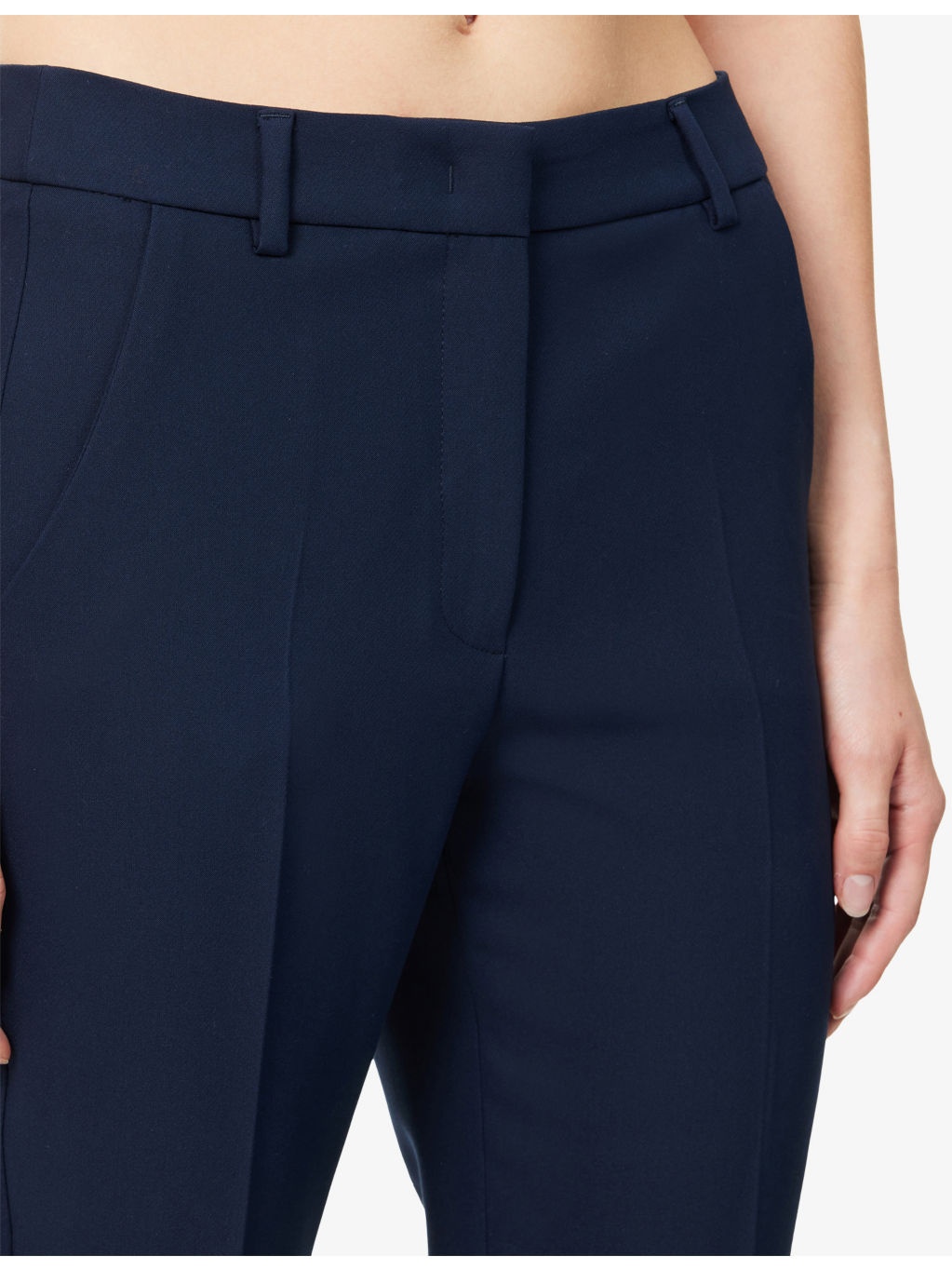 Freda Crop-Leg Stretch-Woven Trousers - 5